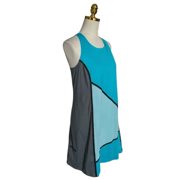 Title Nine Diamalete Colorblock Sleeveless Golf Tennis Athletic Stretch Dress M - Picture 3 of 7